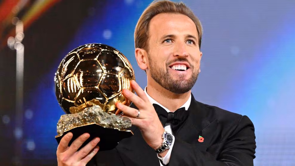 Harry Kane, câștigătorul Balonului de Aur 2026. Englezul i-a devansat pe Mbappé și Lamine Yamal